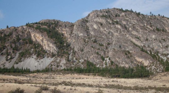Limestone cliffs of Cave Mountain Formation, Washington (150803-16)