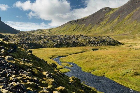 Holocene lava flow near Snaeffelsjokull