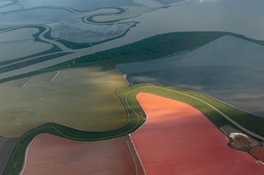 Salt evaporators, San Francisco Bay, California